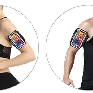 NWT Phone Armband, Gym Workouts Running Phone Arm Band iPhone Black With Reflect